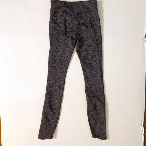 Athleta Girl Dark Grey Tulip-Hem Leggings, Size 12 - Picture 2 of 4